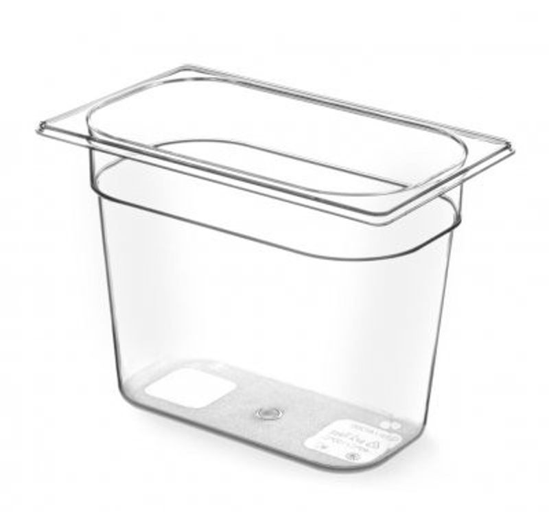 Gastronorm kantin 1/4 - Tritan utan BPA - 1.8 L - 265x162x(H)65mm