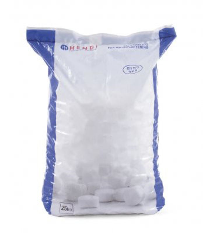 Salt tabletter för Vattenavhärdning
