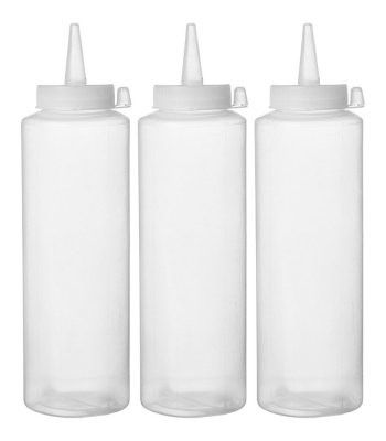 Dispenserflaska sats - 3 st - 0.7 L - Transparent - 3 st. - 70x(H)240mm