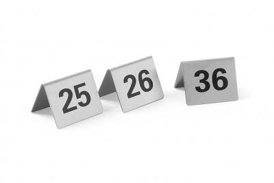 Tablestand numbers - Numbers 1-12 - 50x35x(H)40mm