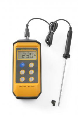 Stötskyddad termometer med sond | -50/300C - 195x85x(H)45mm