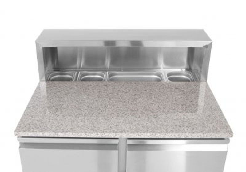 Två dörrar pizzabänk 300L | -2/8C - 230V / 310W - R600a - 900x700x(H)1100mm