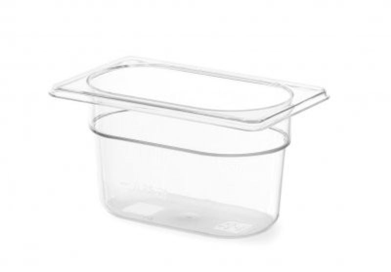 Gastronorm kantin 1/9 - polykarbonat - 0.6 L - 176x108x(H)65mm