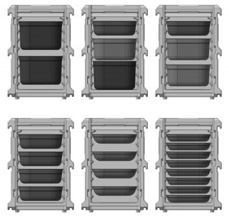 Thermobox för catering - GN 1/1 - 100 L - 635x465x(H)660mm