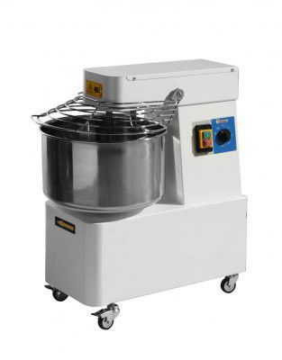 Spiralblandare med fixerad skål - 32 L - 88 kg/h - 400V / 1100W - 435x750x(H)810