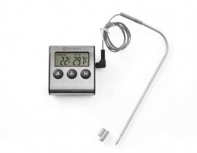 Köttermometer/timer | -50/250C - 65x70x(H)17mm