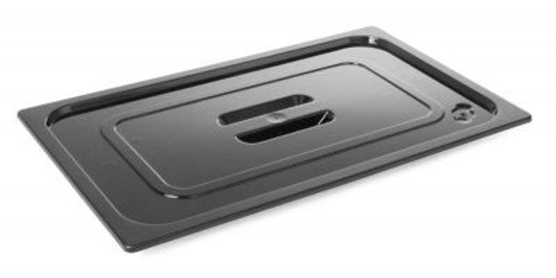 Gastronorm lock - polykarbonat - GN 1/4 - Svart - 265x162mm