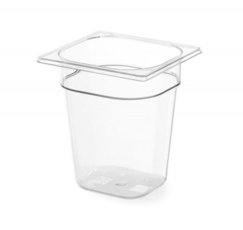 Gastronorm kantin 1/6 - polykarbonat - 2.4 L - 176x162x(H)150mm