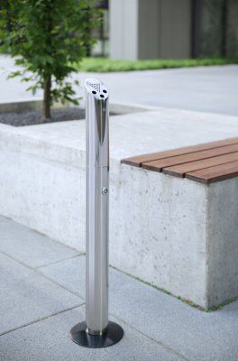 Stående askkoppstång - 170x(H)920mm