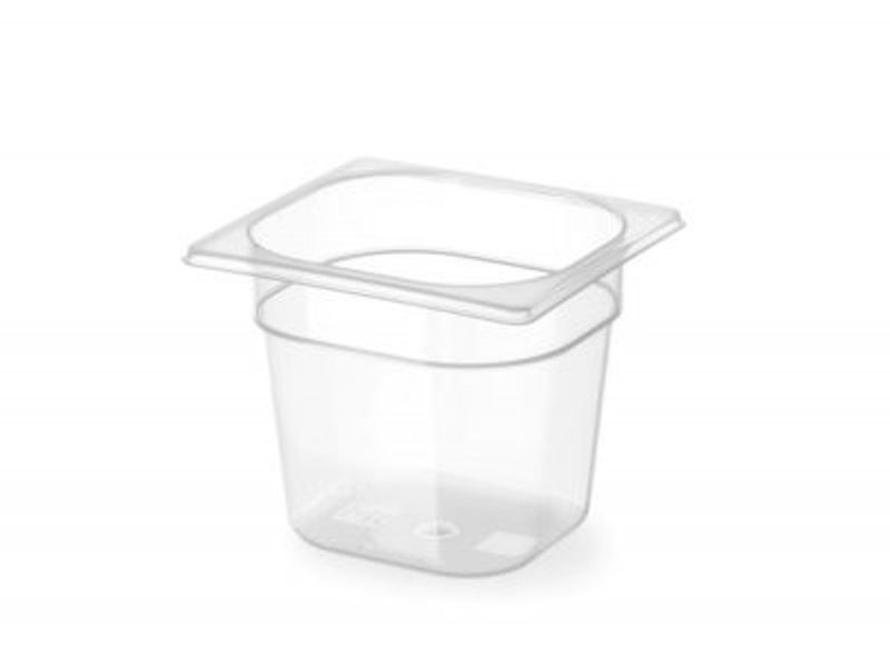 Gastronorm kantin 1/6 - polypropen - 2.4 L - 176x162x(H)150mm