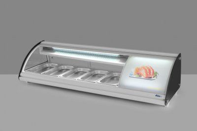 Sushidisplay GN 1/3 7L | 3/7C - 230V / 160W - R600a - 1307x450x(H)330mm