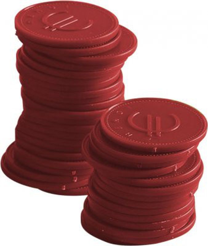 Myntpoletter - 100 st - Red - 100 st.