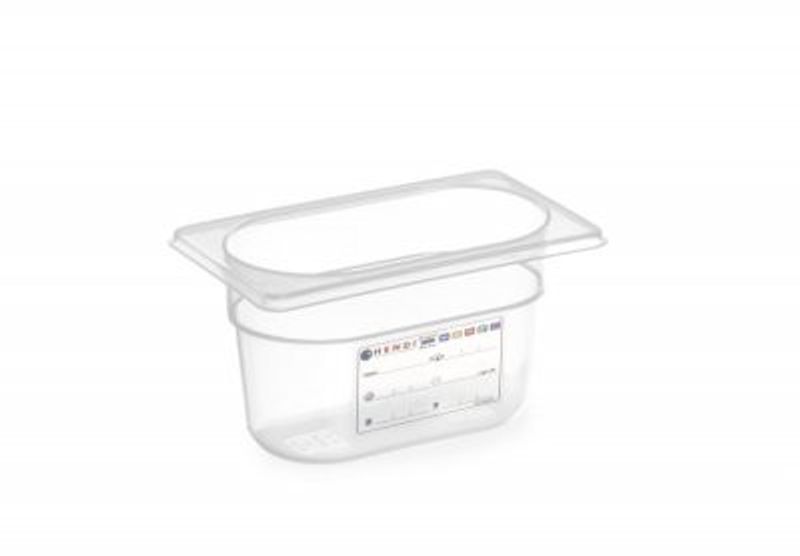 Gastronorm kantin 1/9 - HACCP - 0.6 L - 176x108x(H)65mm