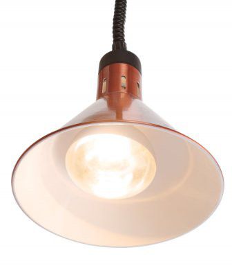 Höj- och sänkbar värmelampa konisk - Svart - 230V / 250W - 275x(H)250mm
