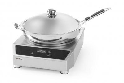 Induktion wok modell 3500 - induktion wok+wok panna - 230V / 3500W - 340x450x(H)