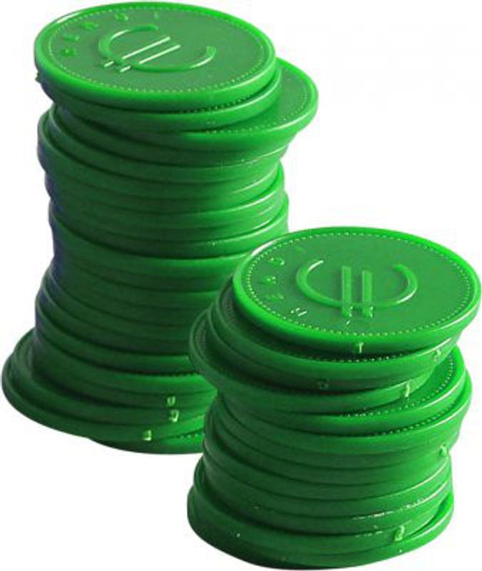 Myntpoletter- 100 st - Green - 100 st.