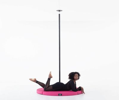 Lupit Pole Crash Mat Round Standard Rosa 12cm och 8cm