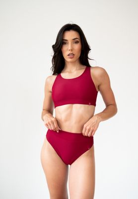 Pole Addict - High waist bottom Wine Isla