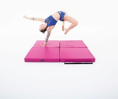 Lupit Pole Crash Mat Square - Multi-Use - Standard - Rosa - 8cm & 12cm