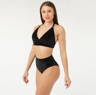 Polerina Wear - Bottom Bikini - Black Velvet