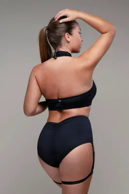 RAD Polewear - Eve Choker Top Black