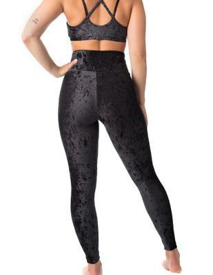 Dragonfly - Velvet leggings Adele Black