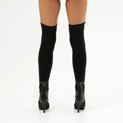 Queen PoleWear Adjustable Thigh High Knee pads – INFINITY – Black