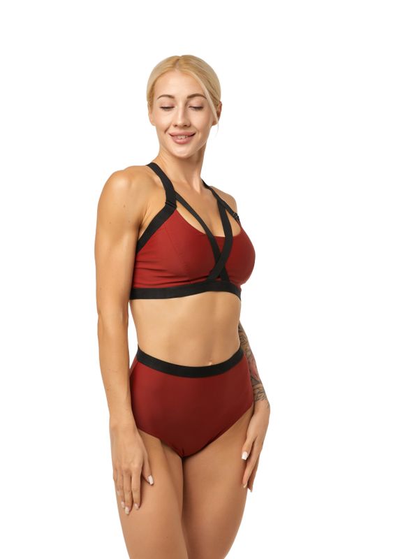 Polerina Wear - Shibari Top - Maroon