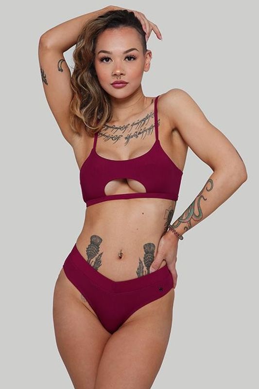 The Hills Bottoms - Ribbed Plum