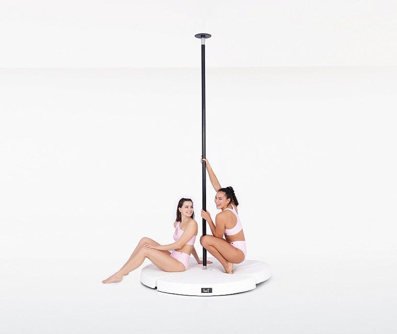 Lupit Pole Crash Mat Round Standard Vit 12cm och 8cm