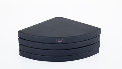 Lupit Pole Crash Mat Round Premium Svart 12cm och 8cm