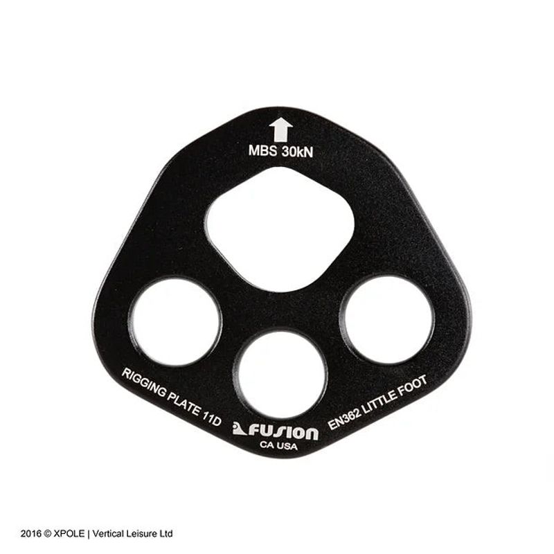 X-Pole Rigging Plate-Little-MBS 30kN-Black/Svart