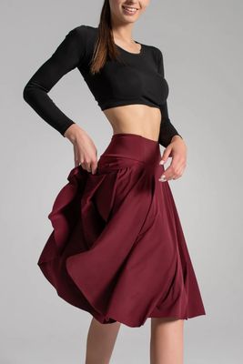 I-Conceptions Dolly Max Shorts-Skirt Burgundy OIL