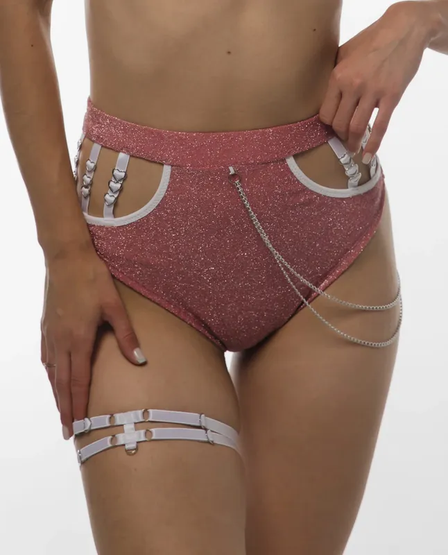 DressinUp Art Atelier Shorts Amoria Lurex Pink