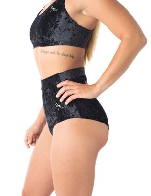 Dragonfly - Velvet pole shorts Lola Black