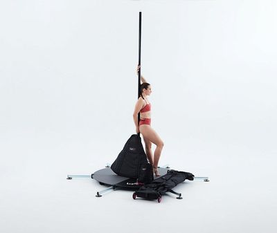 LUPIT POLE STAGE - Powder Coated Black - Quick Lock - 45mm Långa ben
