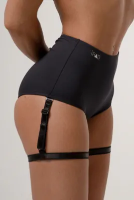 RAD Polwear - Eve Garter Bottom Black