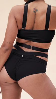 Lunalae Renee Crop Bra Recycled BLACK