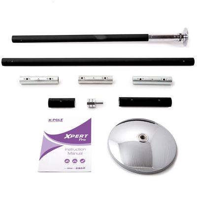 X-Pole Pro Xpert Silicon Svart/Black 45mm