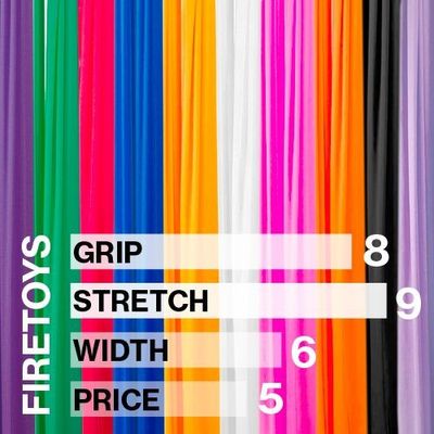 Firetoys Aerial Silk (Aerial Fabric / Tissus) - Medium Stretch Aerial Silks