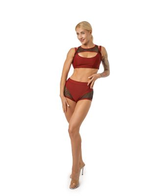 Polerina Wear - Top Polerina - Maroon