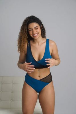 Zasha Polewear - Zoey Low Waist Shorts Blue