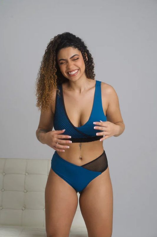 Zasha Polewear - Zoey Low Waist Shorts Blue