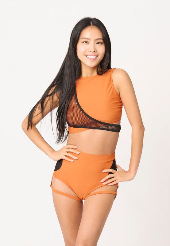 Zasha Polewear - SASHA HIGH WAIST BOTTOM ORANGE