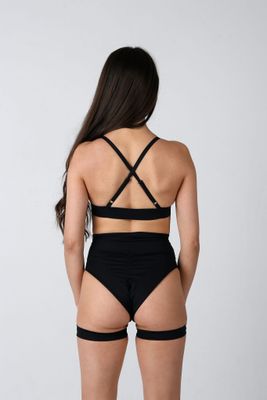 REV ACTIV - Shiny Black Bomb Shorts
