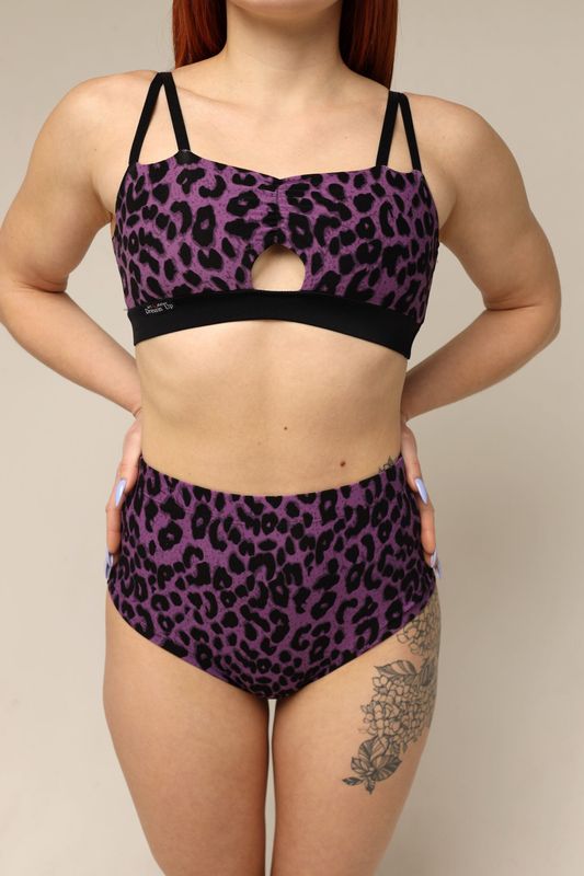 DressinUp Art Atelier - Top Classic Animal Print Purple Leopard