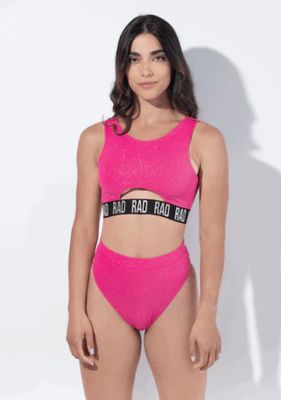 RAD Bahari top glitter - Fuchsia