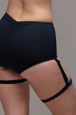 RAD Polwear - Eve Garter Bottom Black