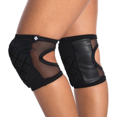 Poledancerka knee pads BLACK with Pockets
