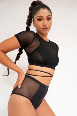 Lunalae Ember top - Black